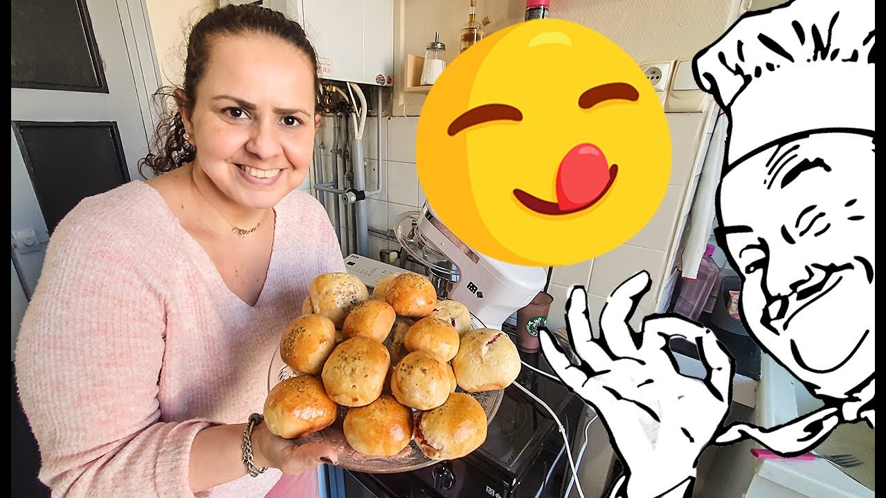 COMO FAZER PAOZINHO RECHEADO😍😋👩‍🍳