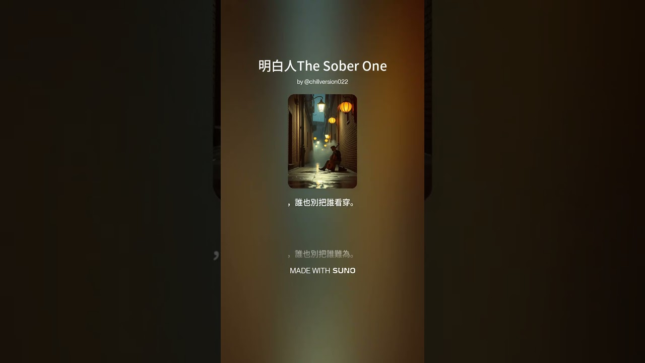 #音樂 明白人 The Sober One - 倉木村