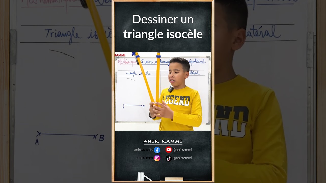 Dessiner un triangle isoc&egrave;le