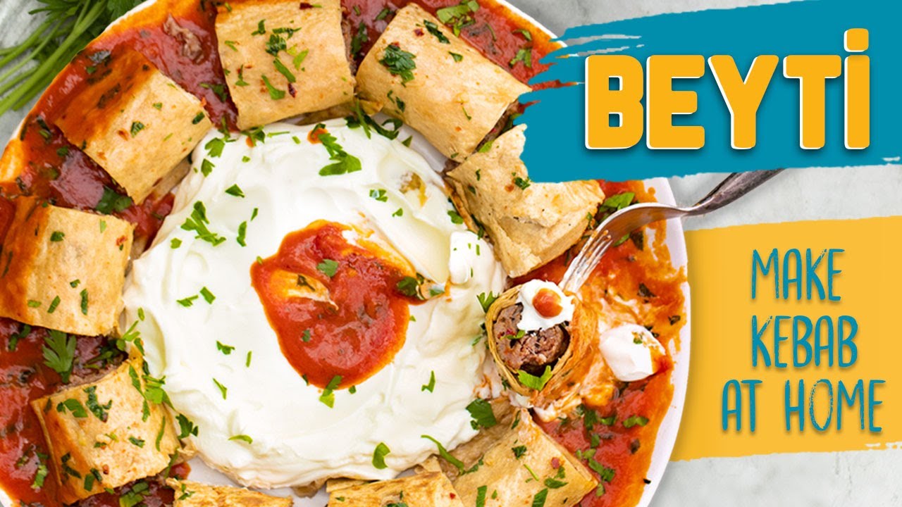 How to make BEYTI KEBAB AT HOME! 😍 | Heavenly combo: Kebab ❤️ Lavash ❤️ Yoghurt ❤️Tomato Sauce