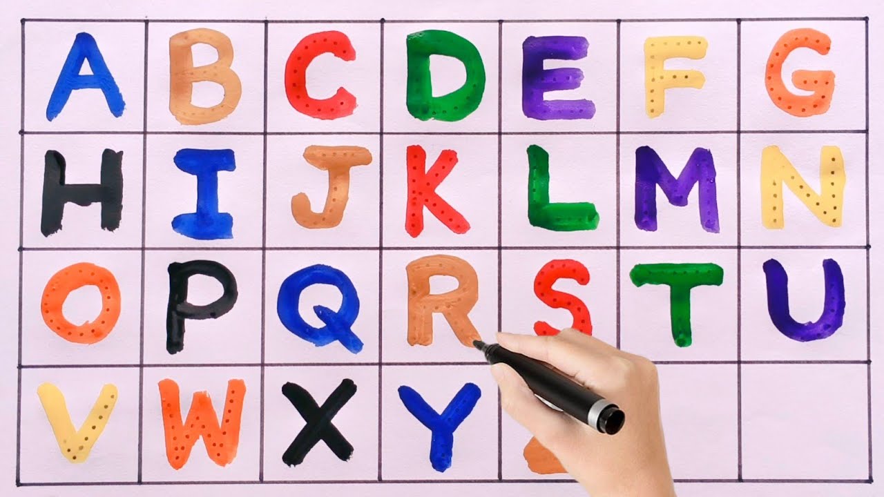 Alphabet, ABC song, ABCD, A to Z, Collection for writing along dotted lines for toddlers, part- 293