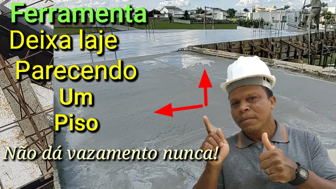 Essa ferramenta deixa a laje 100% nivelada, sem ondulações e não dá vazamento!
