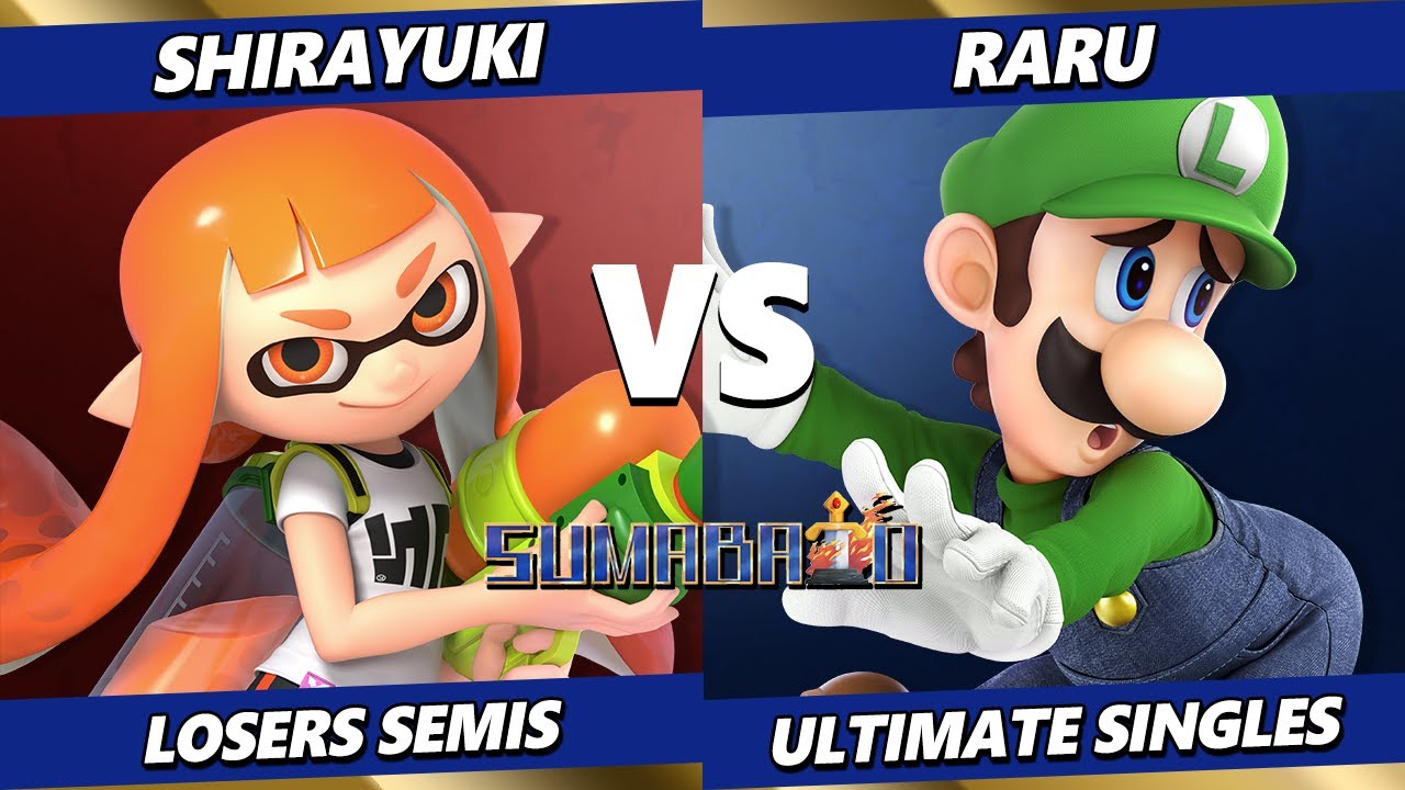 Sumabato 56 LOSERS SEMIS - Shirayuki (Inkling) Vs. Raru (Luigi) Smash Ultimate - SSBU