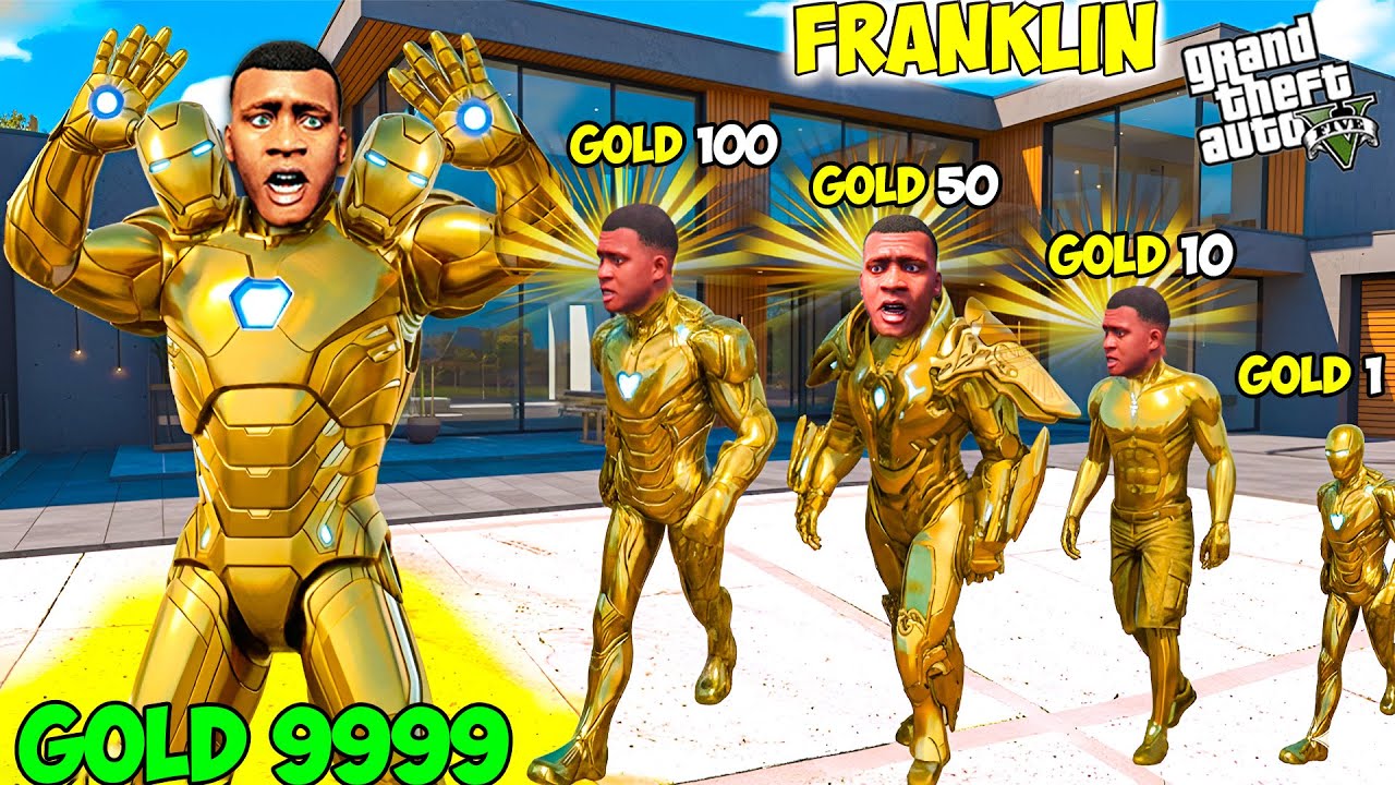 Evolution of Gold Franklin And Ironman – From Baby to Gold Ironman in GTA 5