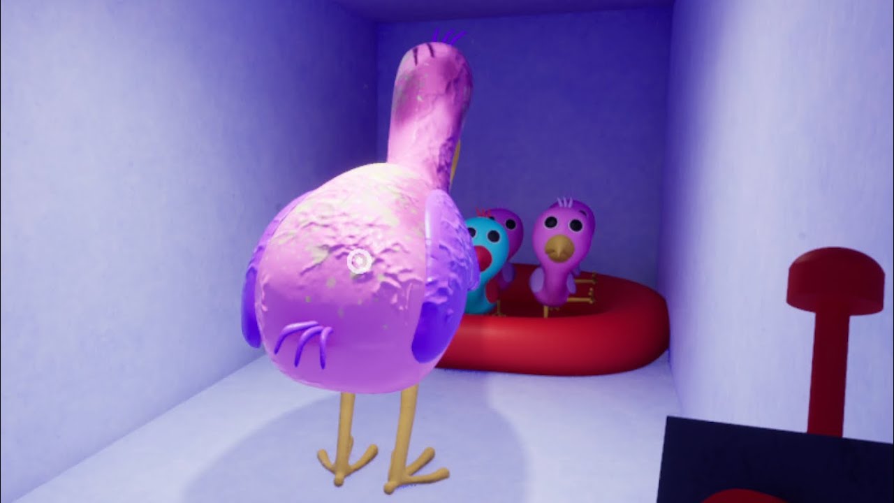 Opila Bird Reunites with Her Baby Birds Scene - Garten of Banban 2 (4K60)