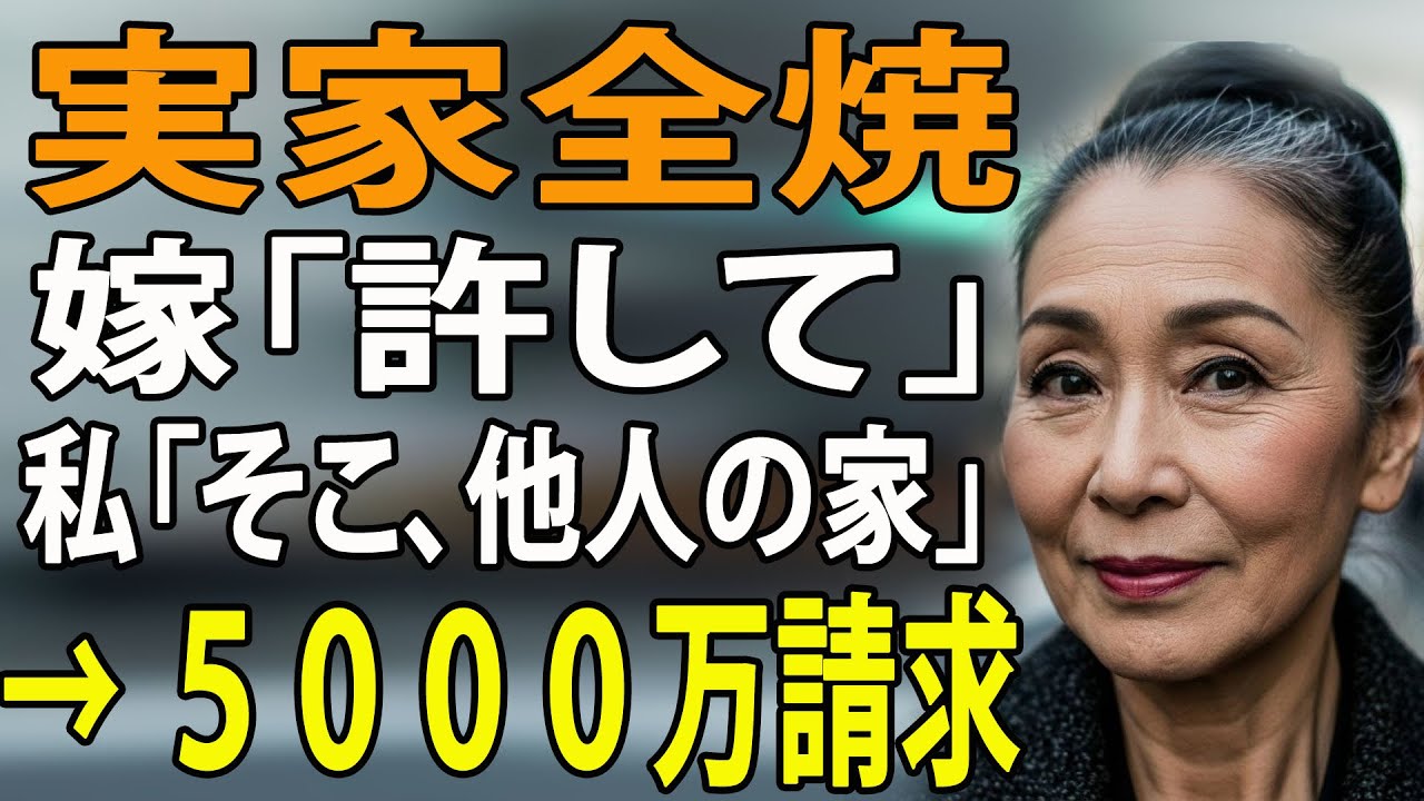 「実家が全焼したけど許してw」私を『他人』と呼び金をせびる息子夫婦に、燃えた家の“本当の持ち主”を教えた結果→「え、母さんの家じゃない…？」顔面蒼白で5000万円請求された末路 【60代以上の方へ】