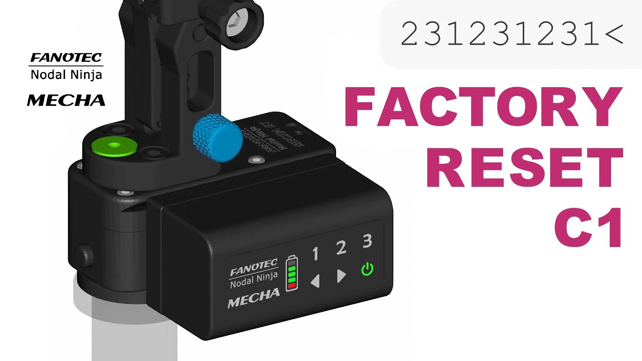 FACTORY RESET &ndash; Restoring MECHA C1 to Factory Settings
