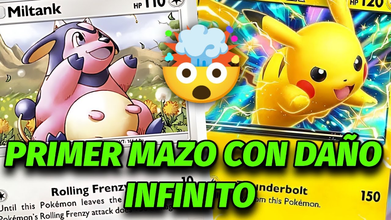 ⚡INCREÍBLE NUEVO Mazo de Daño INFINITO con MILTANK y PIKACHU EX | POKEMON POCKET 
