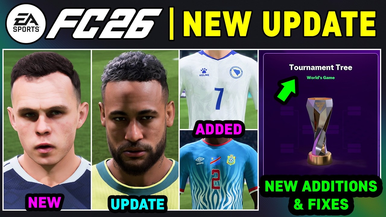 EA FC 26 NEW UPDATE - Real Faces, Additions, Fixes & Updated World Cup 2026 ✅
