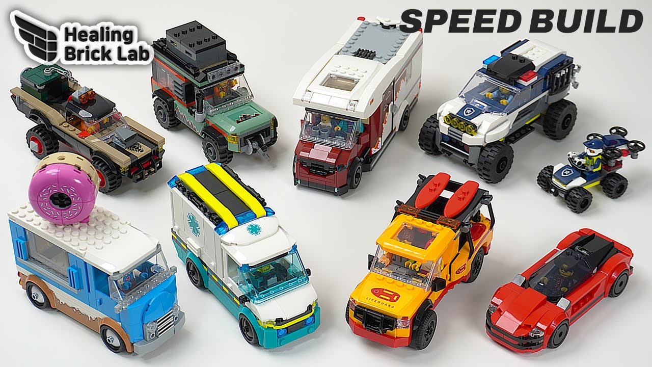 COMPILATION Lego City 2025 Vehicle sets Speed Build