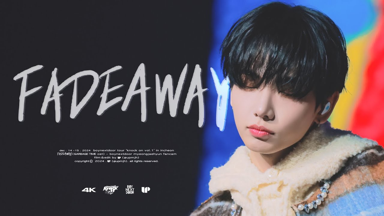 [Fancam] 보이넥스트도어 명재현 직캠 4K ‘fadeaway' (가비지타임 ost) boynextdoor jaehyun | @‘knock on vol.1’ in incheon