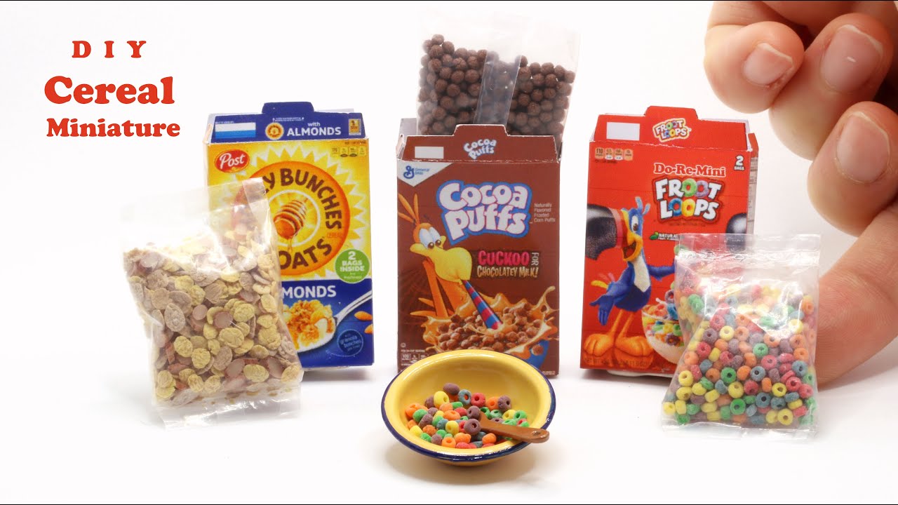 [DIY] Cereal Miniature | Fake food | Polymer Clay