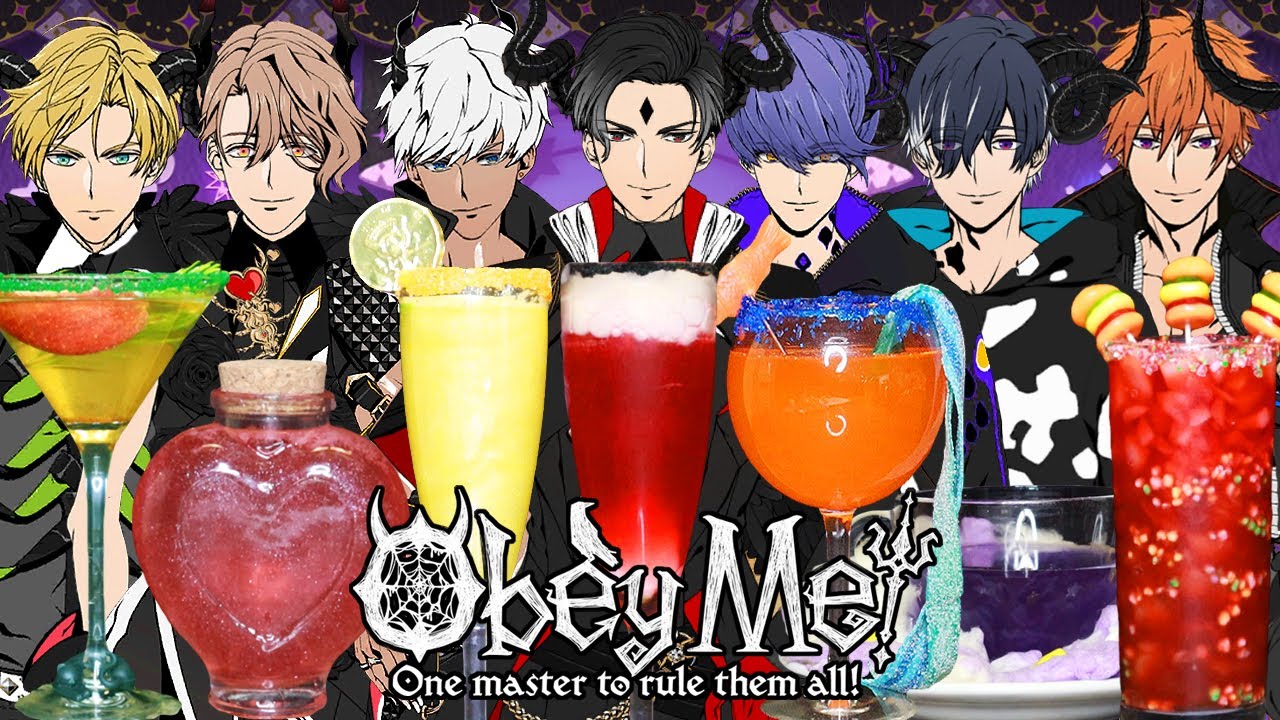 Obey Me! Shall We Date Inspired Drinks! 🍸💖🍵💜🍹💙🍷🖤Anime Cafe | Ami Yoshiko