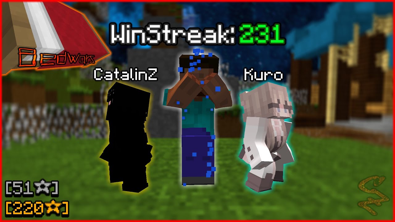CEL MAI MARE WINSTREAK DIN ROMANIA (231 WinStreak) | BedWars Romania