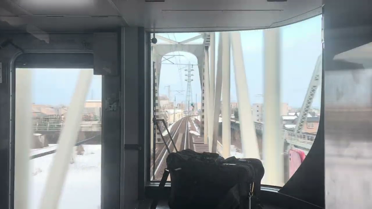高岡駅ー小杉駅 全面展望