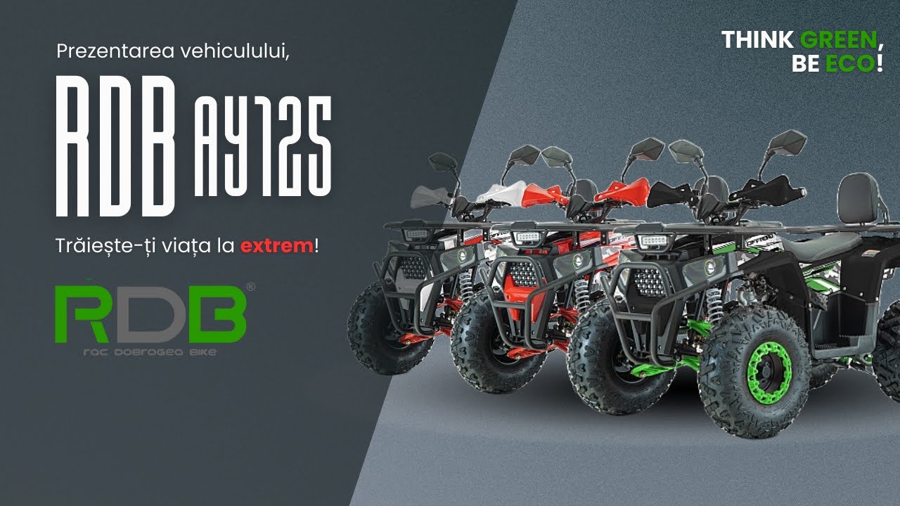 Prezentarea vehiculului ATV AY125, 125cc, 4 Timpi
