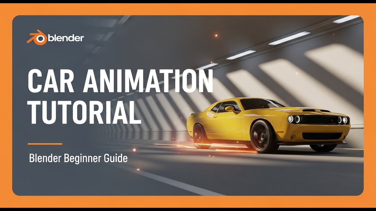 Realistic Car Animation in Blender &ndash; Full Beginner Tutorial