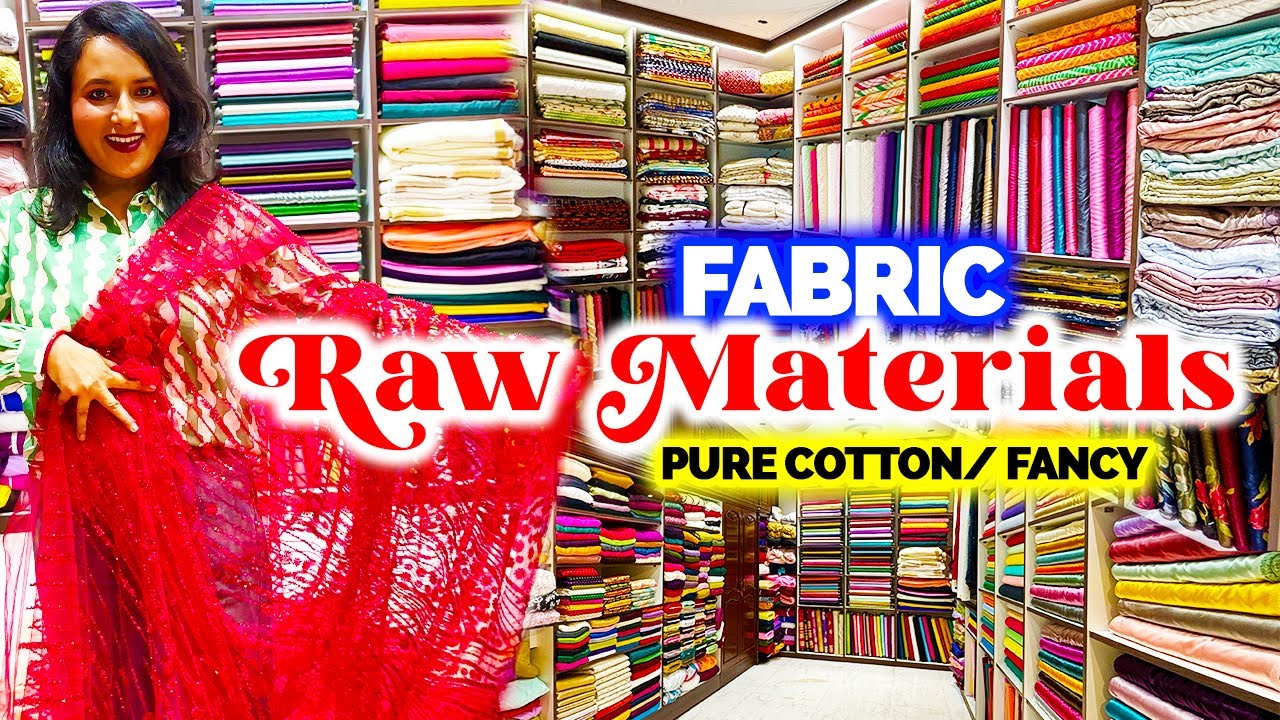 Kolkata Fabric Market | Heaven for All Designer Fabric Raw Materials | Fancy Net Organza Chiffon