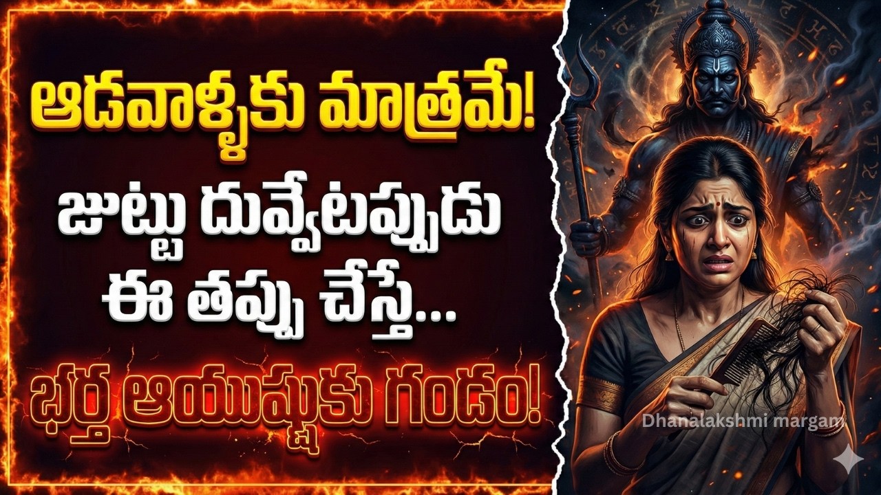 జుట్టు దువ్వేటప్పుడు ఈ తప్పు చేయకండి! || Husband's Lifespan Danger