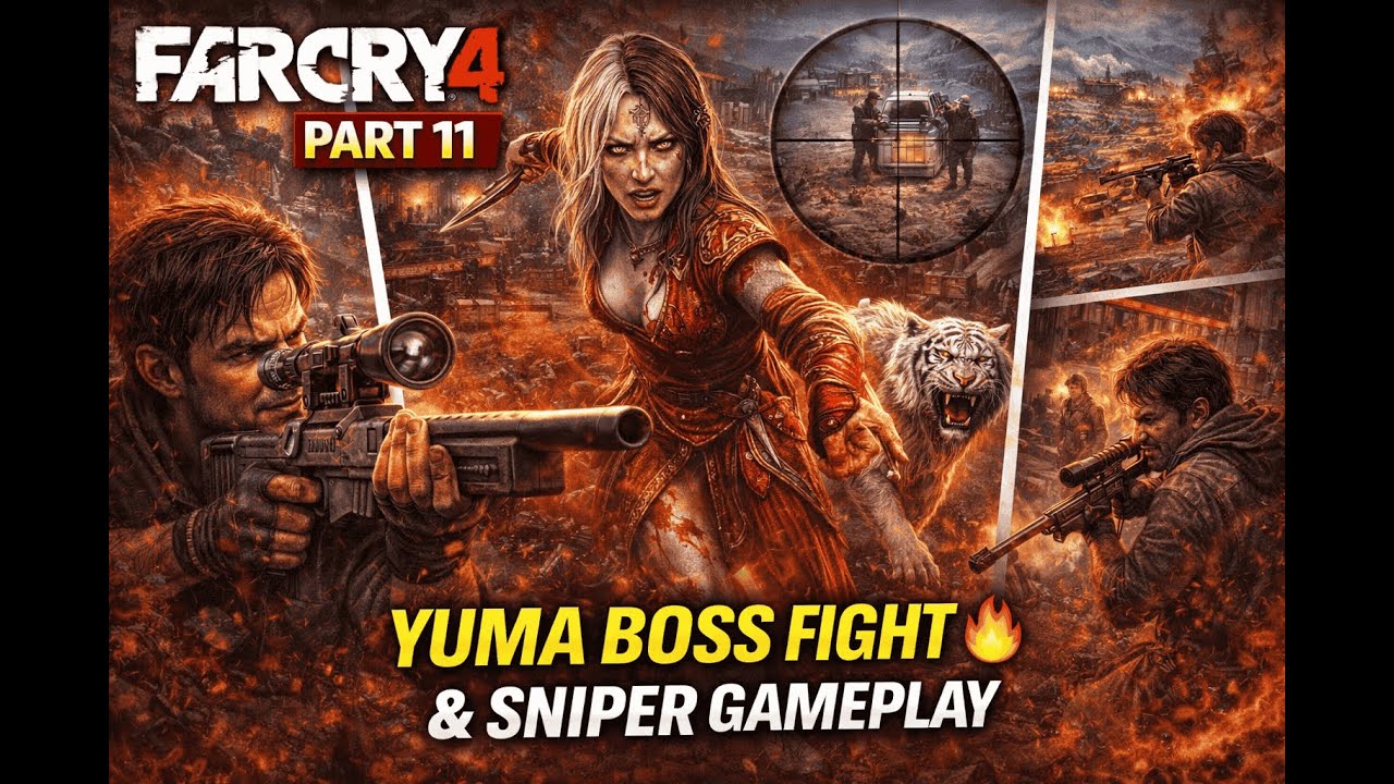 Far Cry 4 Part 11 | Payback Mission | Yuma Boss Fight 🔥 Sniper & Stealth Gameplay (Hindi)