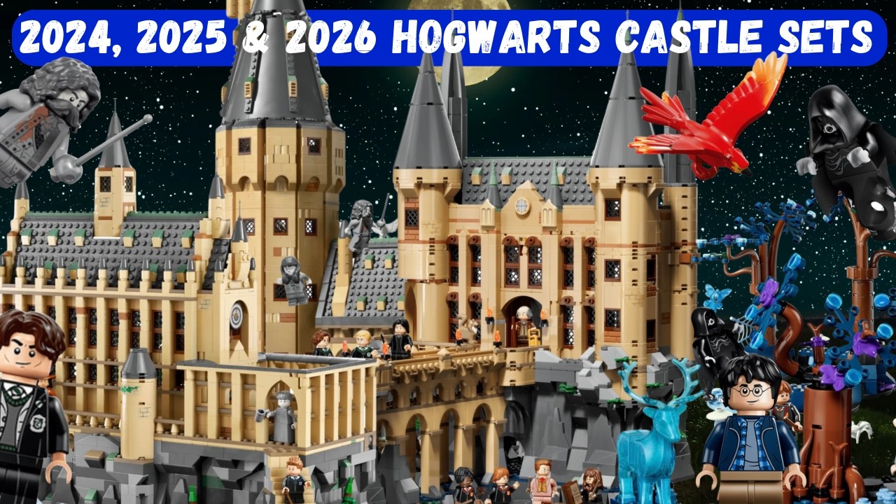 Łączenie WSZYSTKICH zestaw&oacute;w LEGO Harry Potter Zamek Hogwart (2024-2026) #lego #harrypotter #hogw...