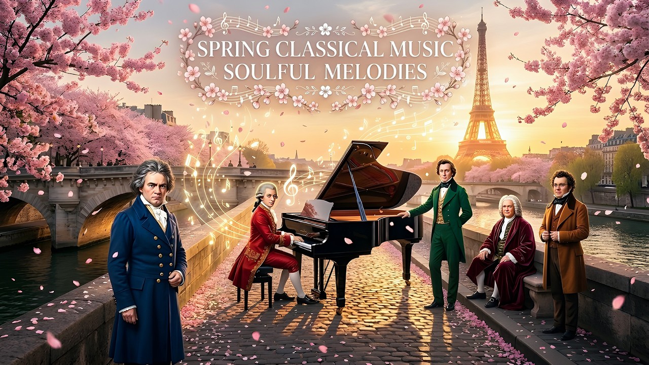 The best Spring Classical Music. Music for the soul: Chopin, Bach, Schubert, Mozart, Beethoven🎼🎼