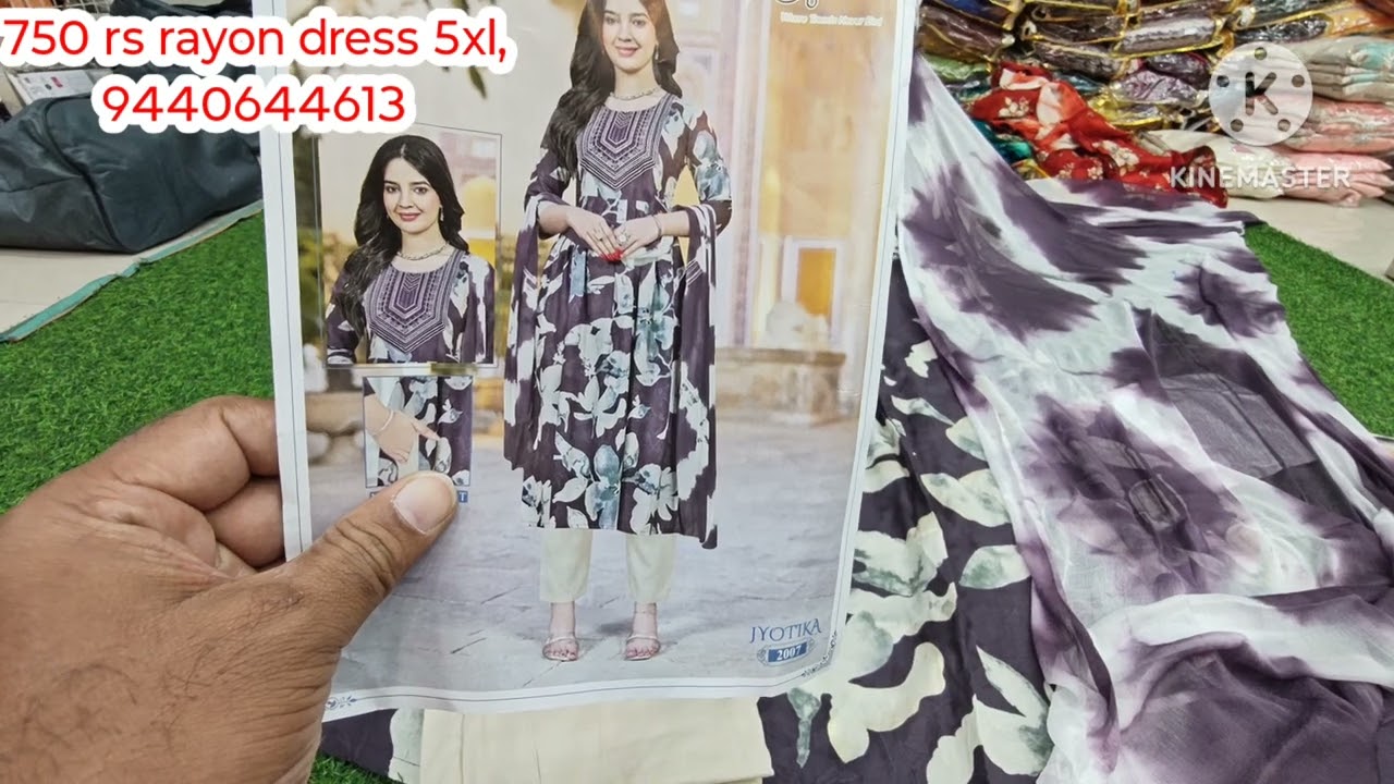 5 xl and 4 xl available 750 rs rayon dress