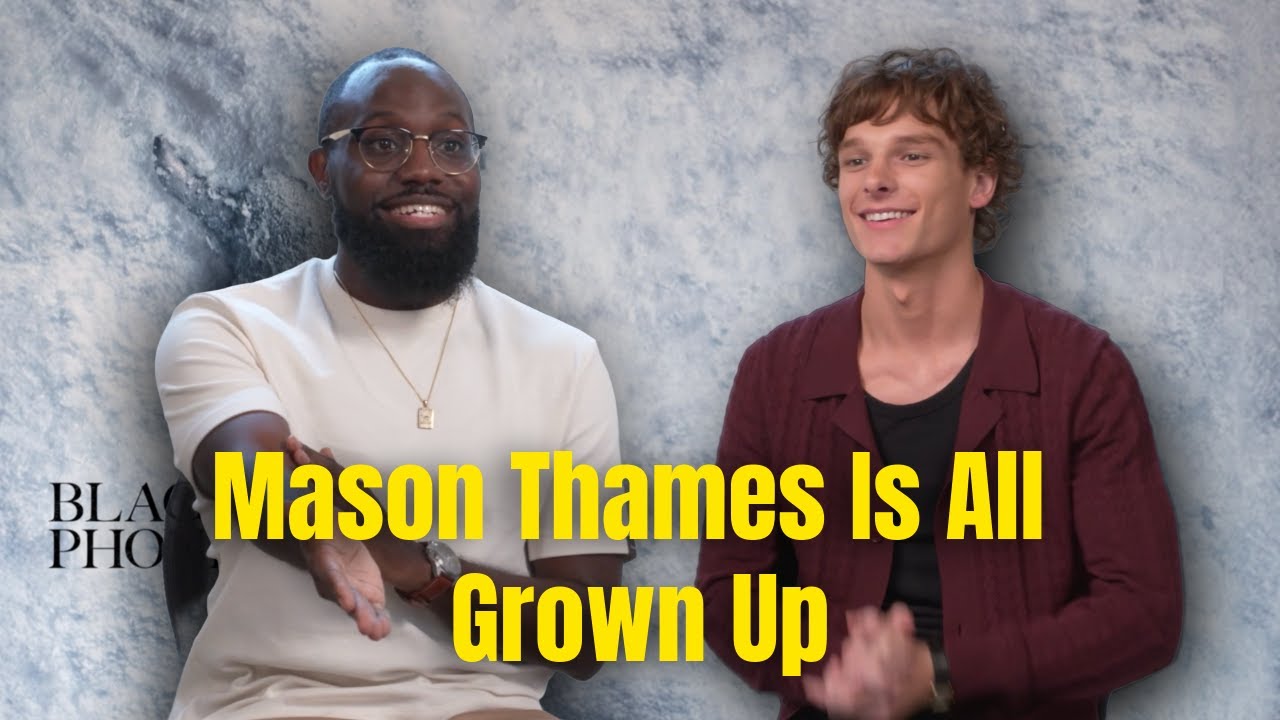 MASON THAMES & STRAW HAT GOOFY reunite to talk BLACK PHONE 2