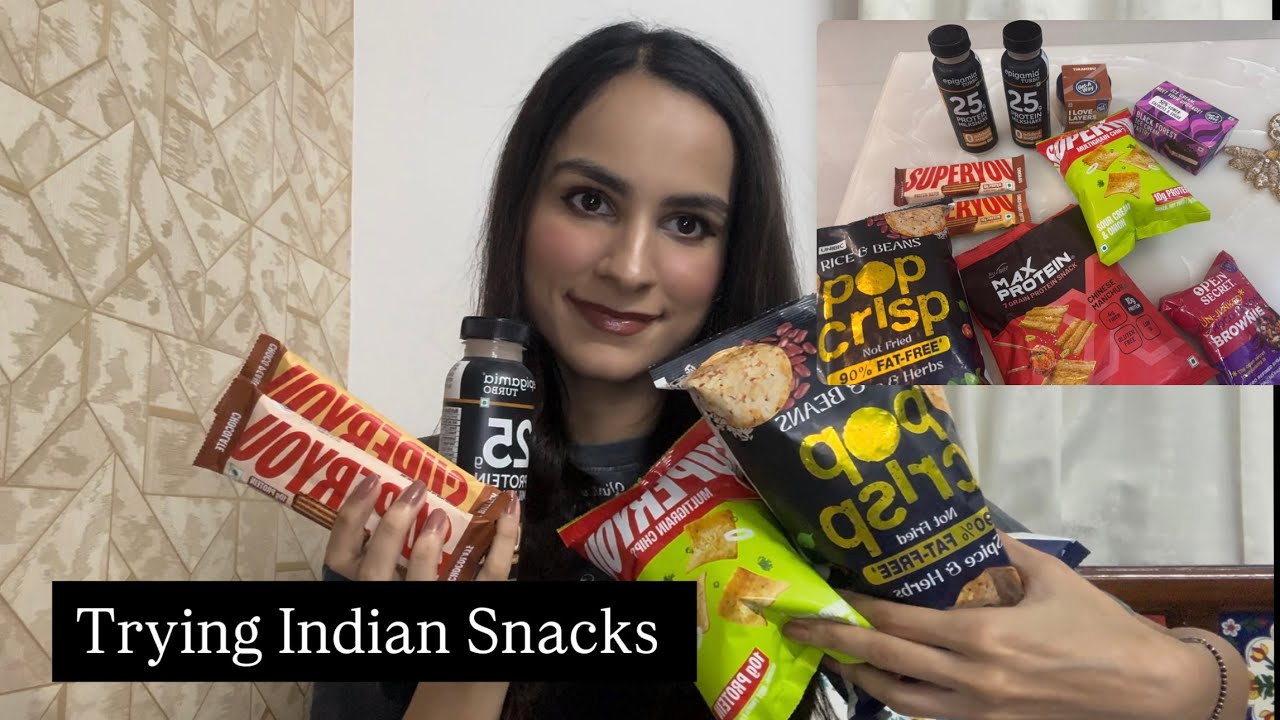Trying Indian snacks