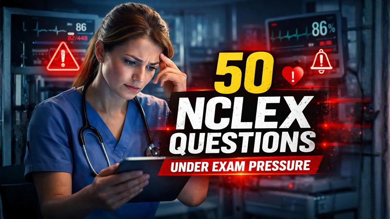 NCLEX Practice Test: 50 Questions Under Exam Pressure #2026 #education #study #explore #fypシ゚viral