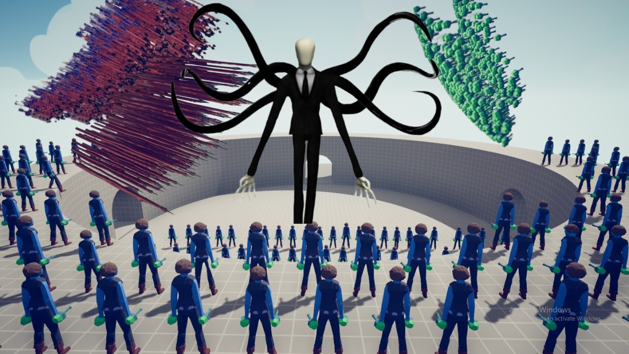 How Many Potionseller Does It Take to Kill a SLENDERMAN ? - Totally Accurate Battle Simulator | TABS