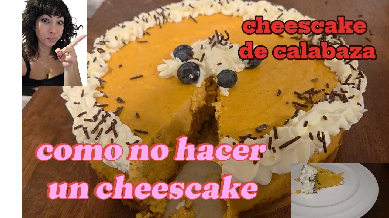 Receta de cheescake de calabaza Sin Gluten