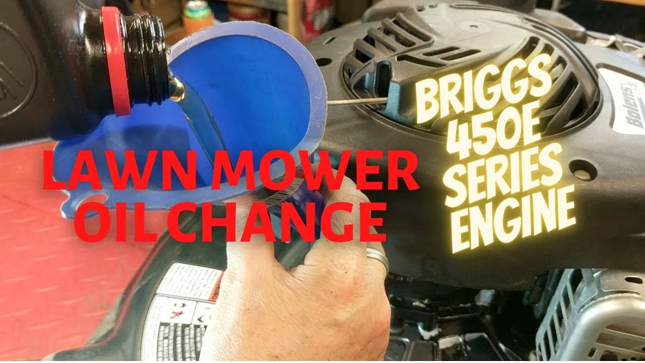 Oil Change on 450E Briggs & Stratton E-Series Engine Lawn Mower