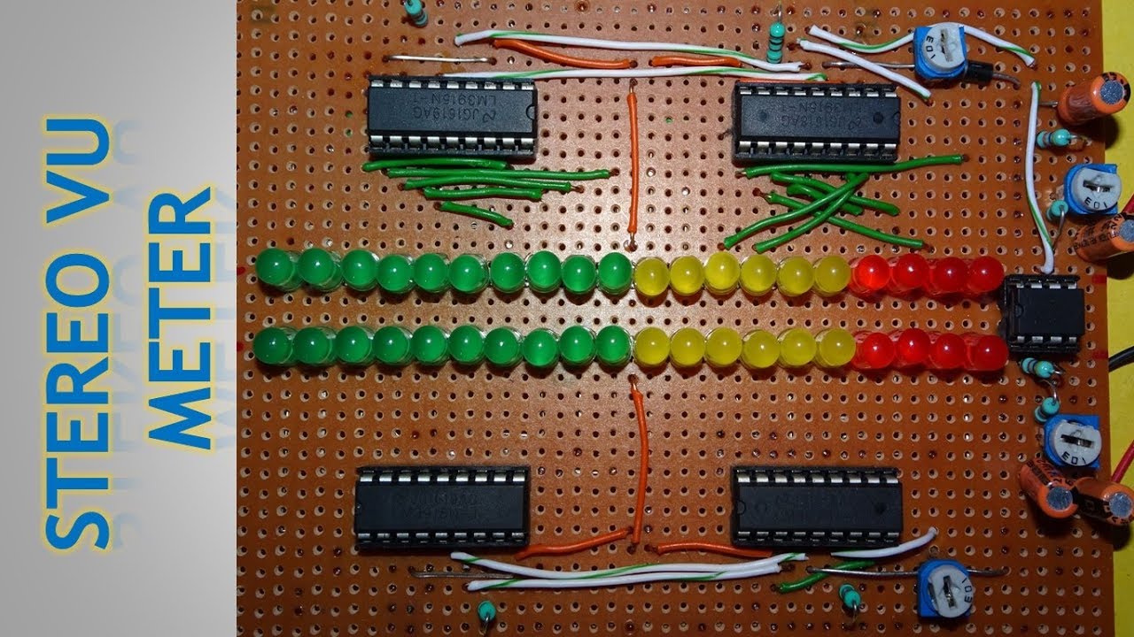 How To Make Stereo VU Meter