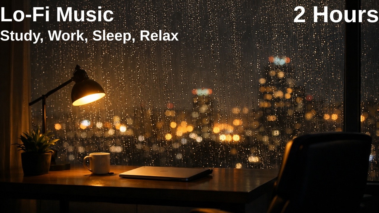 Atmospheric Desk Lofi | Rainy Vibes for 2 Hours of Focus
