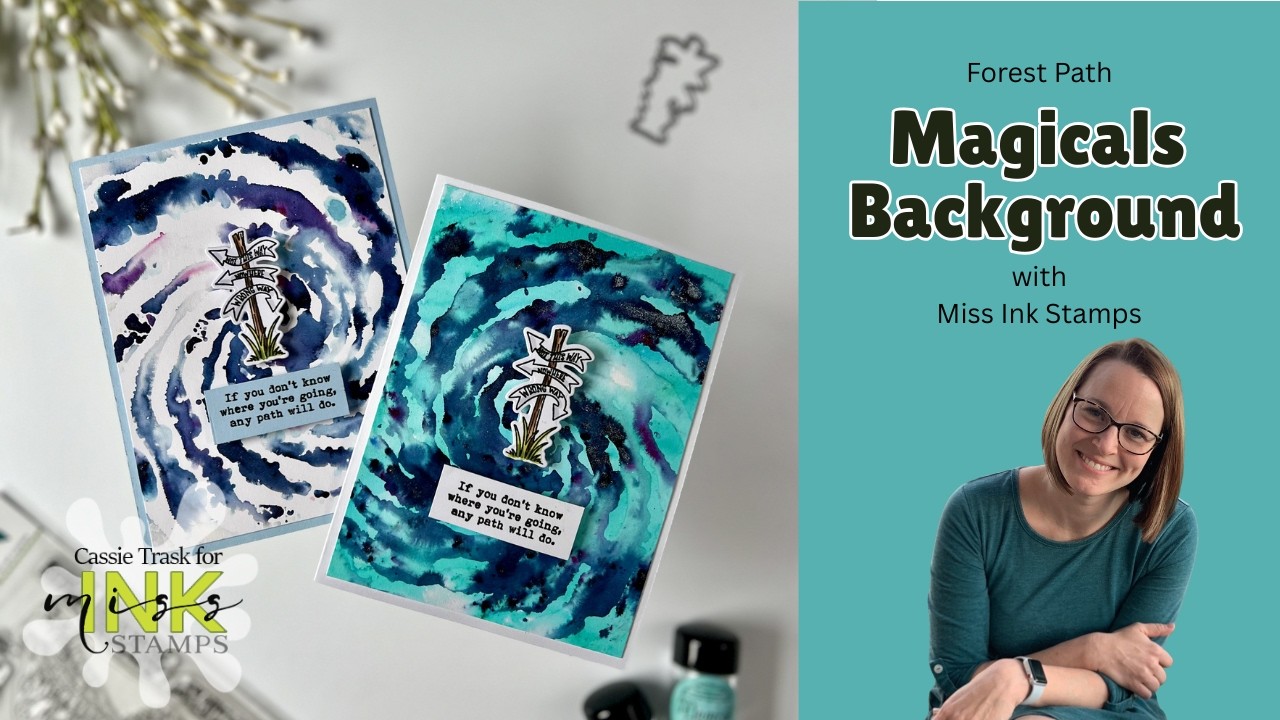 Lindy's Gang Backgrounds and Miss Ink Stamps