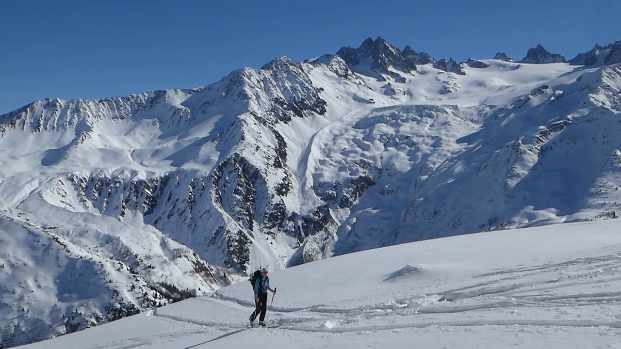 Le col de l'Encrenaz - 2579m (Aiguilles Rouges) en ski de randonnée