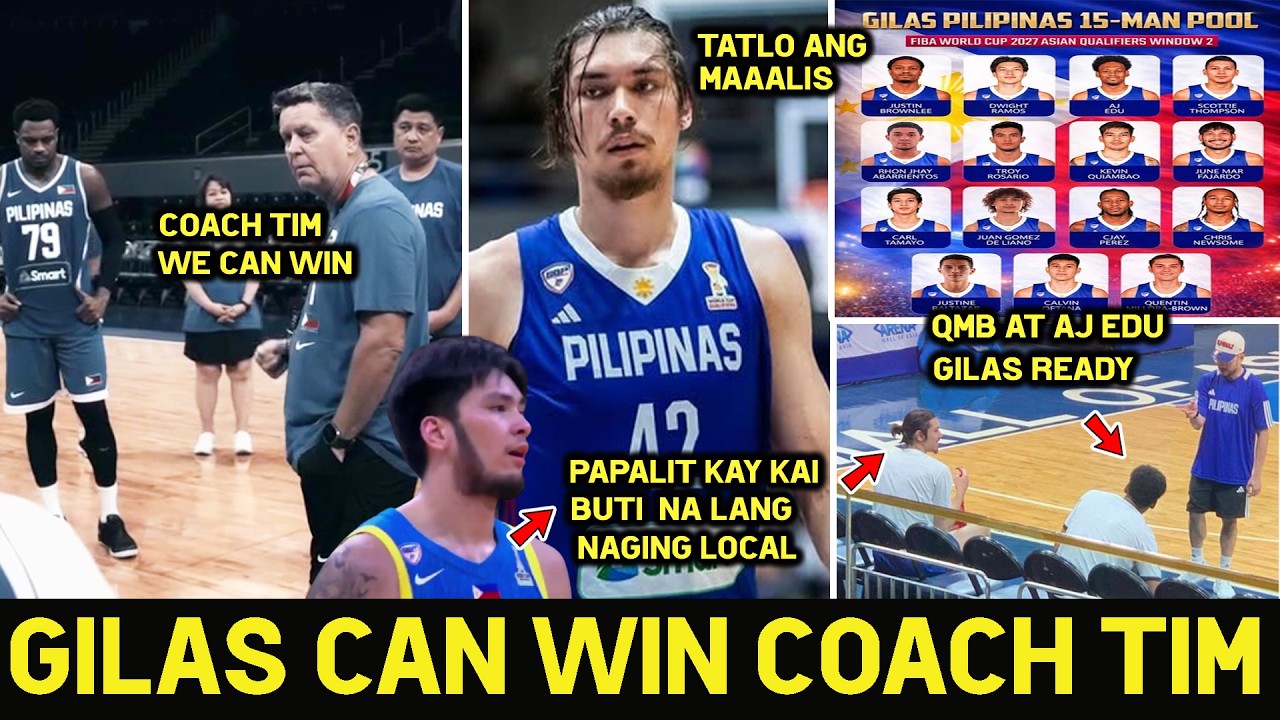 Gilas can Win Coach Tim Cone! Gilas Final 12 Core Players. Sasalo sa Pwesto ni Kai Sotto. QMB Edu...