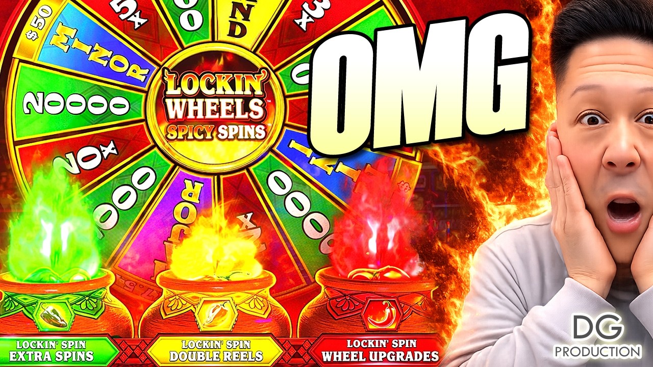 🚨О БОЖЕ, НОВЫЙ ИГРОВОЙ АВТОМАТ LOCKIN WHEELS SPICY SPINS DOUBLE POP В КАЗИНО ЛАС-ВЕГАСА! ИГРА В Р...