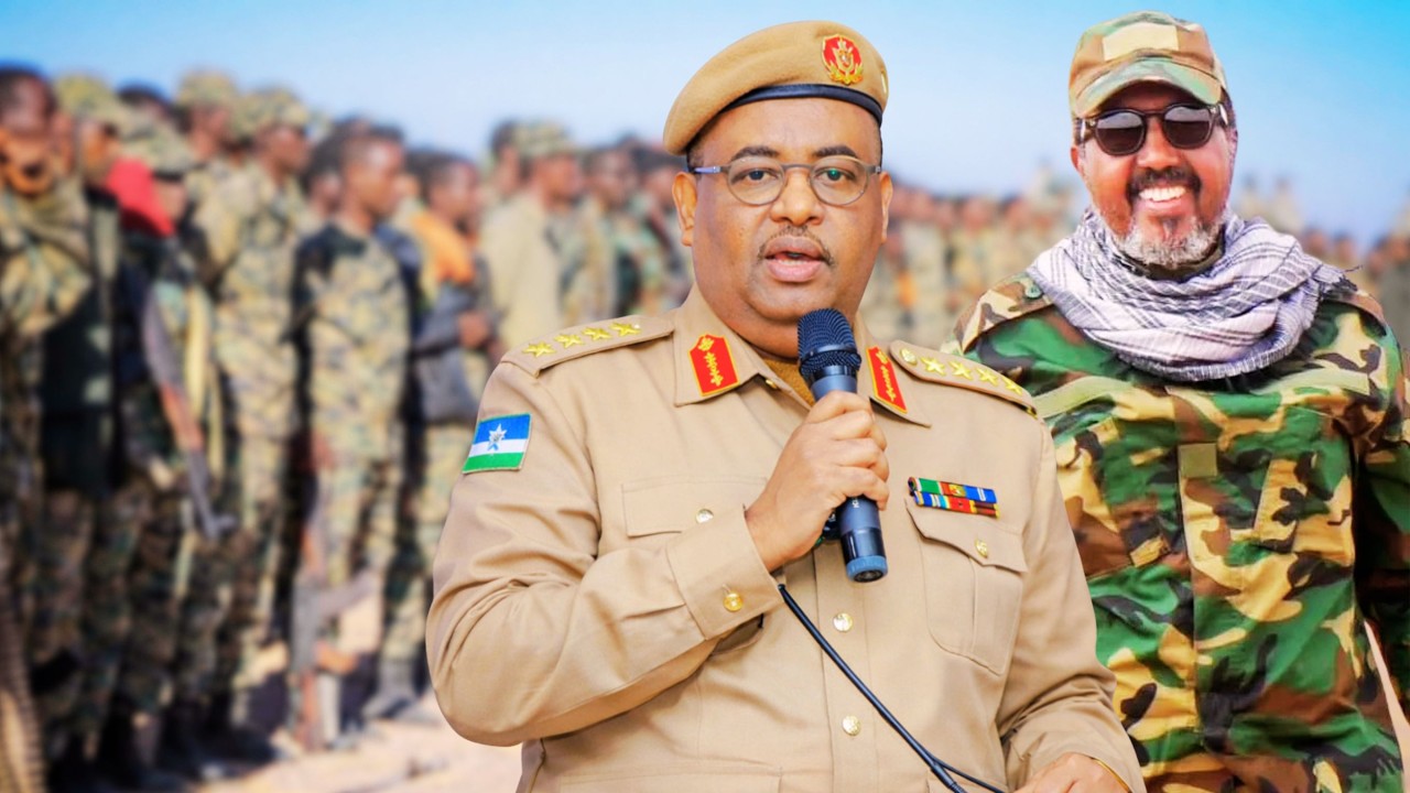 Hassan Sh Mohamoud oo Gudaha Puntland kula Dagaalamaya Siciid Cabdulaahi Deni.