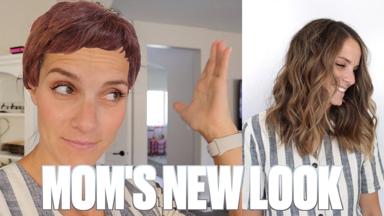 MOM'S NEW LOOK! MOMMY MAKEOVER BEFORE AND AFTER | DAD ENTERTAINS 4 KIDS DURING MOM'S MAKEOVER