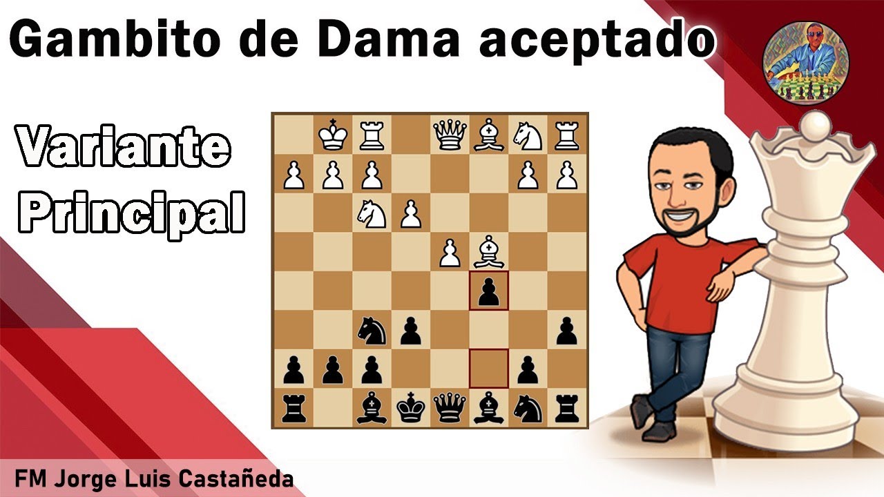 Aprenda por qué el GAMBITO DE DAMA ACEPTADO es una excelente defensa para las negras!!