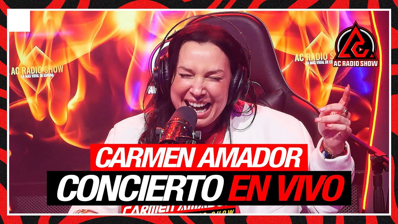 CARMEN AMADOR: Concierto En Vivo en AC RADIO SHOW💃
