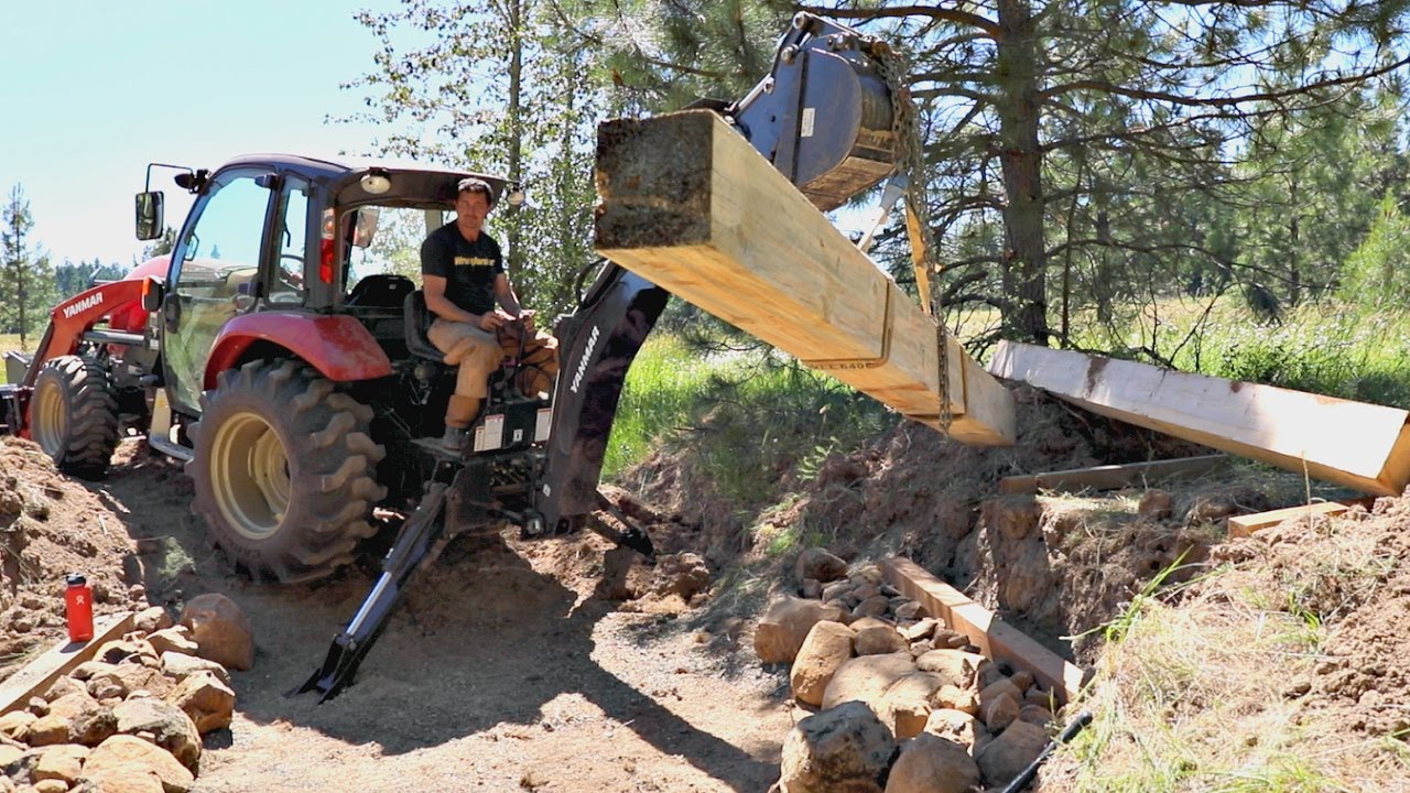 How To Build A Bridge Over A Creek For A Tractor 3