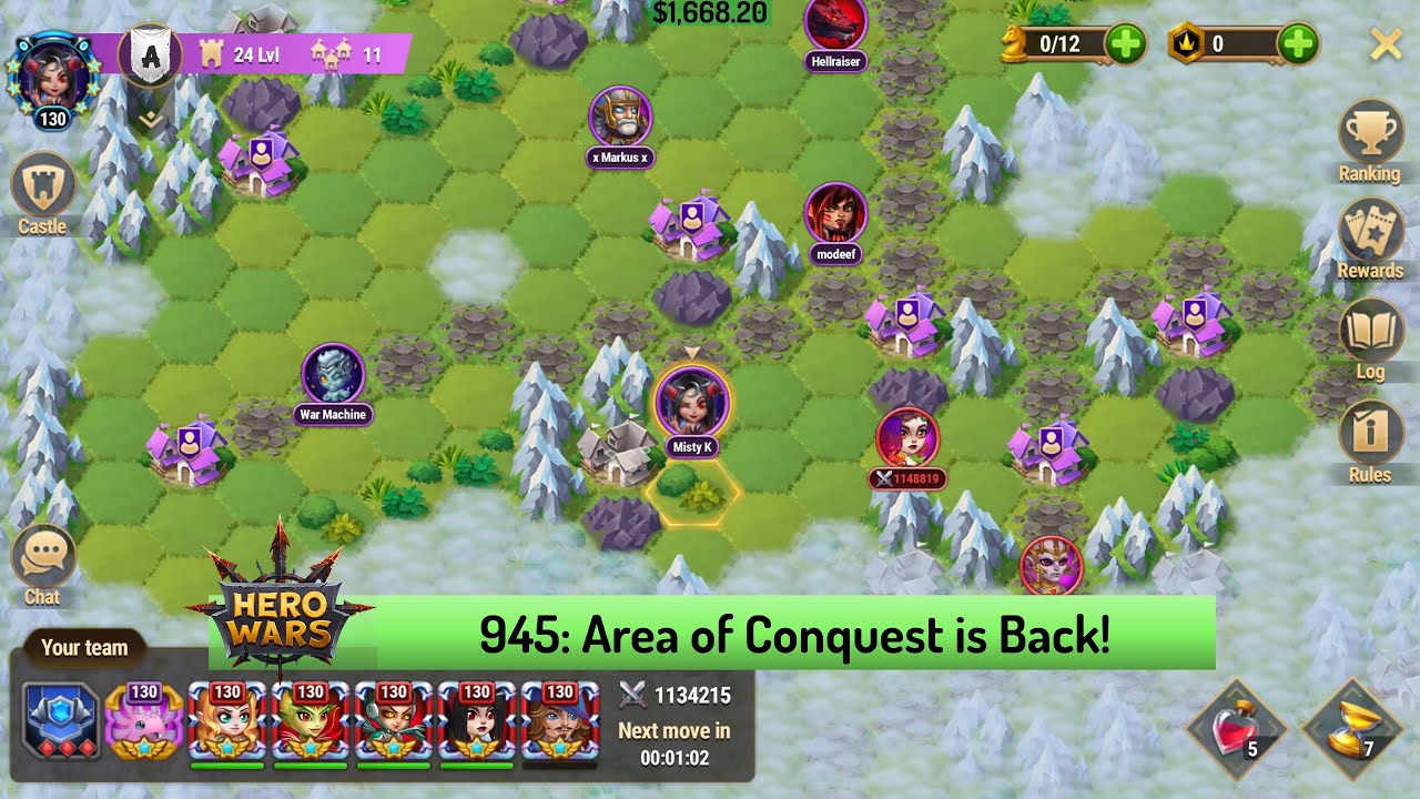 Let's Play Hero Wars 945: Another Area of Conquest!