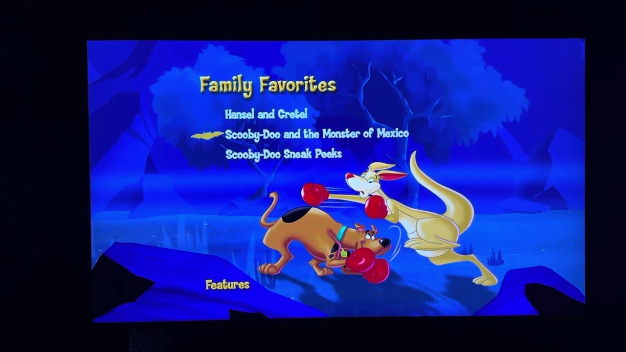 Scooby Doo and the legend of the vampire 2003 DVD menu walk-through(2005 reprint)