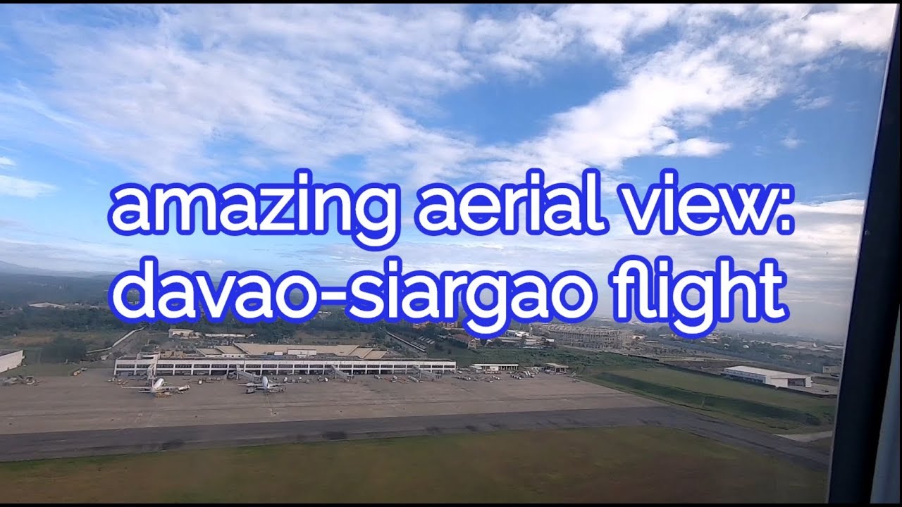Aerial View of Davao En Route To Siargao