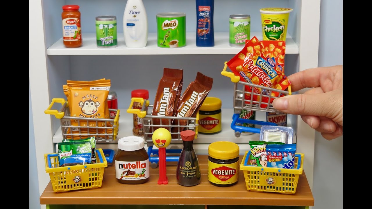 Miniature Realistic Food Little Shop Groceries Collection Haul ~ Coca Cola
