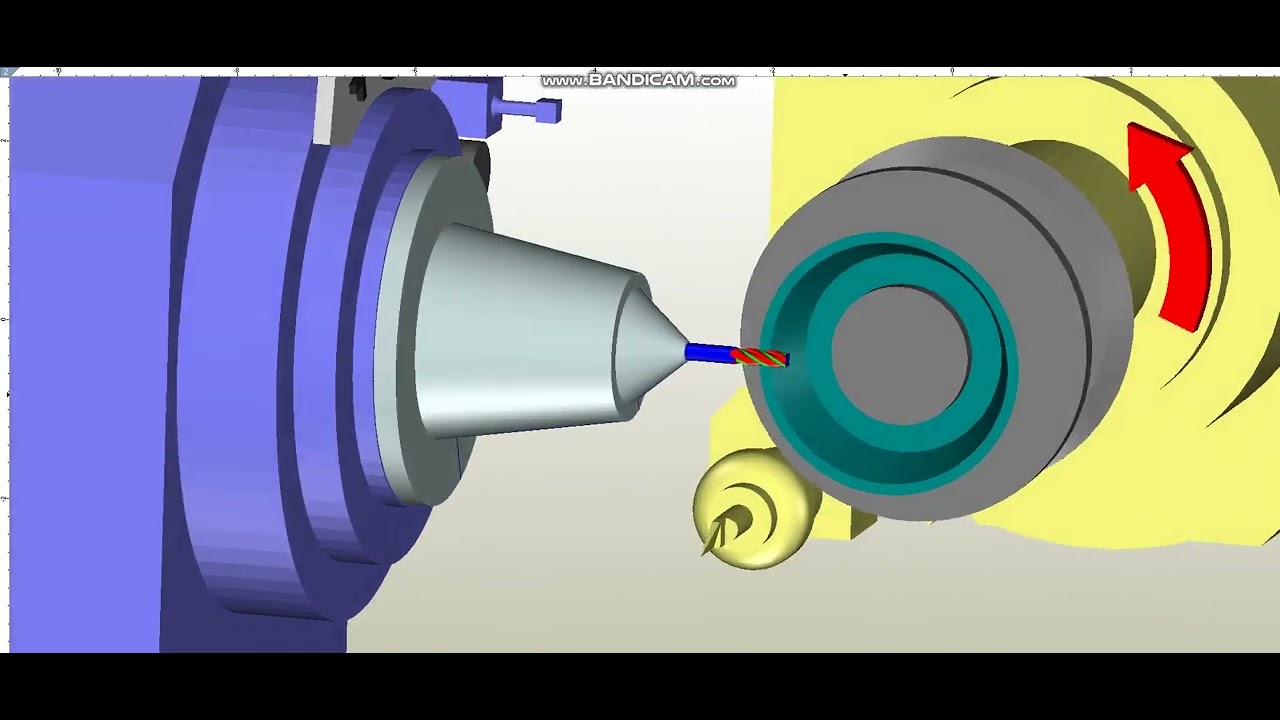 3/16 - 4 flute end mill NumRoto simulation