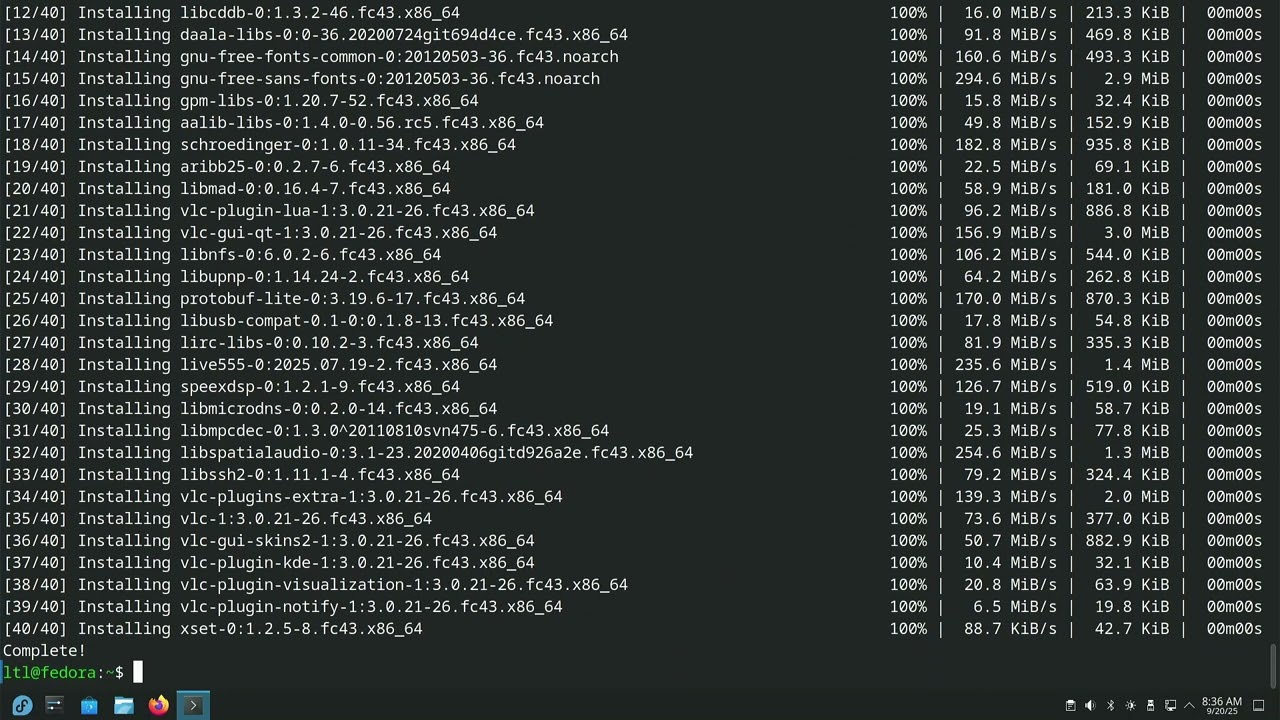 Fedora 43 Using DNF